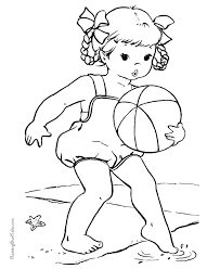 kid page to print and color 003 vintage coloring books summer pages coloriage bart simpson gratuit