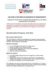 Useful tips to write a perfect business proposal letter format. Mba In Leadership Management With Ilm Level 5 Diploma In Leadership Management Malaysia Pebble Hills University A Truely International University