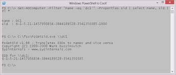 Weekend Scripter Use Powershell To Find Computers Sids In Ad Ds Scripting Blog