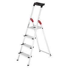 Hailo Stufenstehleiter Xxl Arbeitshohe 2 6 M Anzahl Tritte 4 Stufen Tiefe Stufen 130 Mm Aluminium Bauhaus