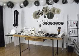 Gallery wall inspiration and tips. Black And White Birthday Party A Fun First Birthday Bash