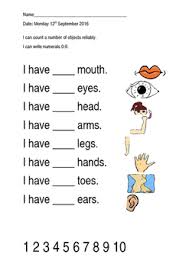 Body parts worksheets, body parts worksheet templates, body parts board games. Counting Body Parts Simple Worksheet By Natalie Musker Tpt