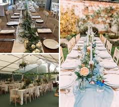 If you place some candles along the table, it will make the whole place look whimsical and romantic at night. The Perfect Long Table Wedding Reception Be Furniture Hire