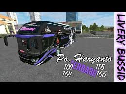 Berikut koleksi livery bus srikandi shd bussid v3.1. Bussid Livery Po Haryanto Terbaru Edisi Ungu Srikandi Shd Bussid Youtube