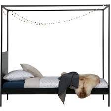 hemelbed baron 90x200 cm metaal zwart trendhopper zwarte bedden hemelbed hoofdbord
