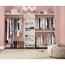 Home depot closet organizer design tool crazymba club, closetmaid superslide 5 ft to 8 ft 12 9 in d x 96 in w x 86 3 in h white ventilated wire steel closet system organizer kit, 4 the home depot installed walk in wood closet organization. Wood Closet Organizers Closet Organizers The Home Depot
