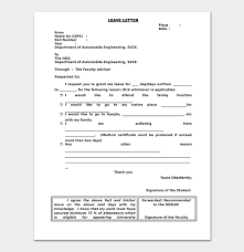 If applying after your leave begins, you have 30 days' from your first day of leave to file your application. Leave Request Letter Templates Format Sample Letters
