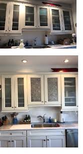 Before An After Punched Tin Punched Tin Glass Cabinet Doors Kitchen Cabinets