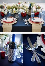 Layer a box of sparklers on top of a dinner napkin, and wrap with your ribbon loop. Pin By Macy S On I Do Inspiration Patriotic Wedding Table Settings July Wedding