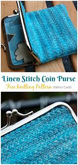 This pattern is marked as free. Linen Stitch Coin Purse Free Knitting Pattern Crochet Knitting