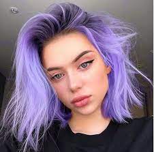Purple Ombre Shoulder Length Hair Light Purple Hair Hair Inspiration Color Hair Dye Colors