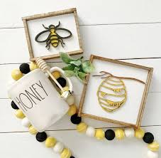 Bee Signs Honey Signs Bee Decor 3d Signs Summer Signs Etsy In 2021 Bee Decor Honey Bee Decor Bee Sign