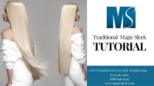 Magic Sleek The Next Generation In Hair Straightening Tutorial Youtube