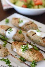 Chicken Kofta Kabobs Recipe Kofta Kebab Recipe Chicken Kabobs Kabob Recipes