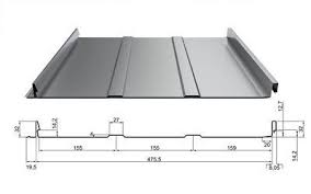 Dachpaneele Mit Stehfalz Dp 32 Trapezbech Profilbleche Selbsverschlusspaneel Dach Hausverkleidung Trapezblech Dach