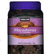 One Of My Favorite Saturday Treats Still Can T Believe How Good These Are Kirkland Costco Macadamia Clusters With Salted Caramel Milk Chocolate Cikolata
