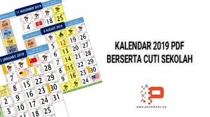 Maybe you would like to learn more about one of these? Kalendar 2019 Berserta Cuti Sekolah Pendidik2u