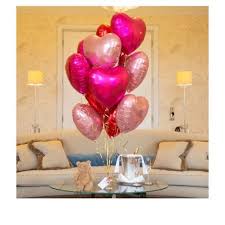 Valentine S Day Decor Red Heart Balloon Bouquet V Day Etsy Heart Balloons Valentine Balloon Bouquet Balloons
