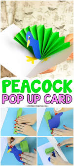 Peacock Pop Up Card Paper Craft Easy Peasy And Fun Paper Crafts Cards Paper Crafts Crafts