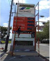 Pertamina, area, brand, company, green. Jasa Pembuatan Totem Spbu Pertamina Pasti Pas Surabaya Wa 0812 5918 5700 Jasa Pembuatan Totem Spbu Surabaya