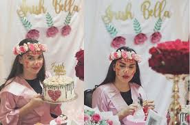 Keseruan Bridal Shower Irish Bella Corat Coret Wajah Hingga Pakai Gigi Palsu Okezone Celebrity