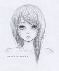 The bottom portion of an anime face is commonly drawn with two major sets of lines, one going down from the top of the head to around the mouth area and one more from there to the chin. Realistic Manga Face By Limei Chan On Deviantart Realistic Face Drawing Semi Realistic Face Manga Face