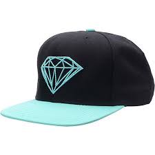 Diamond Supply Co Brilliant Black Blue Snapback Hat Zumiez Black Snapback Hats Diamond Supply Diamond Supply Co