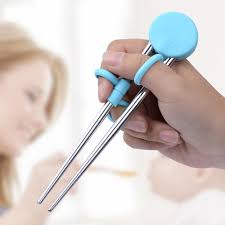 How to use chopsticks for left handers. Shop For Learning Chopsticks Helper Training Chopstick Stainless Steel Chopsticks For Right Or Left Handed Kids Teens Adults Beginners Blue At Wholesale Price On Crov Com