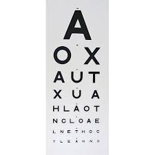 Snellens Eye Chart 6m