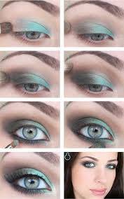 Turkis Und Grau Als Augen Make Up Grune Augen Schminken Makeup Fur Blaue Augen Make Up Augen