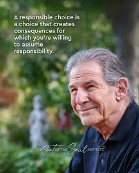 💬 “A responsible choice is a choice that creates consequences for which  you're willing to assume responsibility.” — Gary Zukav What happens when  fear is present, but you choose love anyway? That