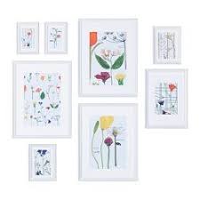 Knoppang Frame With Poster Set Of 8 White Ikea Wall Collage Decor Ikea Frames