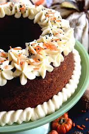 Christmas cake decorated gingerbread house cookies stock. Frosted Pumpkin Puree Bundt Cake Lord Byron S Kitchen
