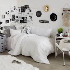 Black And White Dorm Room Decorating Ideas Metallic Marble Pillow College Room Decor Dorm Room Designs Dorm Room Inspiration