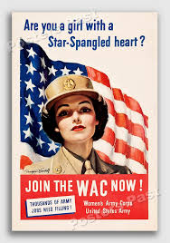 Looking for online definition of wac or what wac stands for? 1940s Join The Wac Now Wwii Historic Propaganda War Poster 16x24 Ebay