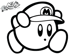 The popular kirby can create a great coloring page for the kids to download, print and enjoy. Kirby Mario Coloring Page Free Printable Coloring Pages For Kids