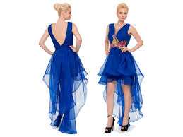 Saks Mavi Onu Kisa Arkasi Uzun Mezuniyet Elbisesi Aly6273 Uzun Mezuniyet Elbisesi The Dress Mavi Abiye