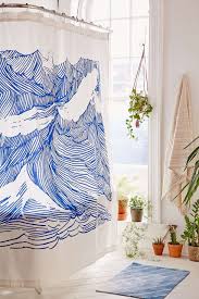 Kym Fulmer Crashing Waves Shower Curtain Trendy Shower Curtain Cool Shower Curtains Urban Outfitters Curtains