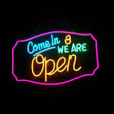 Rope light can be shaped into words or festive figures. Customized Led Rope Lights Come In We Are Open Signs For Store Hotel Decor Ebay