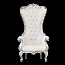 * prices are subject to change. White Silver Throne Chairs