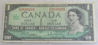 1967 Canadian Centennial One Dollar Bill 1867 1967 Confederation Of Canada Canadian Money Dollar Banknote Canadian Dollar
