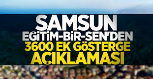 Şimdi sıradan da kötü bayaa oldu. Samsun Egitim Bir Sen Den 3600 Ek Gosterge Aciklamasi