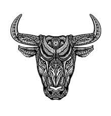 Drawing pisces and taurus star sign symbols combined together and in a tribal tattoo design style. Taurus Tribal Vector Images Over 550