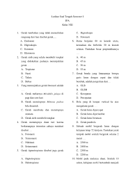 Soal uas ipa kelas 8 semester 2. Soal Essay Ipa Kelas 8 Semester 2 Cara Golden