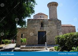 Hamza Bey Mosque in the Historic City of Rhodes, Greece Stock Photo