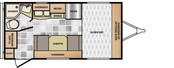 The size of the bed would depend on the floor plan. Micro Minnie Floorplans Winnebago Rvs Travel Trailer Winnebago Floor Plans