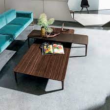 You can adjust the size accodring to your needs. Contemporary Coffee Table Slim Sovet Wooden Lacquered Glass Frosted Glass