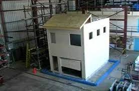 Two Story Wood Frame Building Shake Table Test