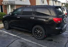 Just checking to see how far it go? 2012 Toyota Sequoia Wheel Offset Slightly Aggressive Stock 152457 Custom Offsets