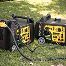 View wishlist added to wishlist champion generator cover for 2800w. Amazon Com Champion 3400 Watt Dual Fuel Rv Ready Portable Inverter Generator With Electric Start Patio Lawn Garden